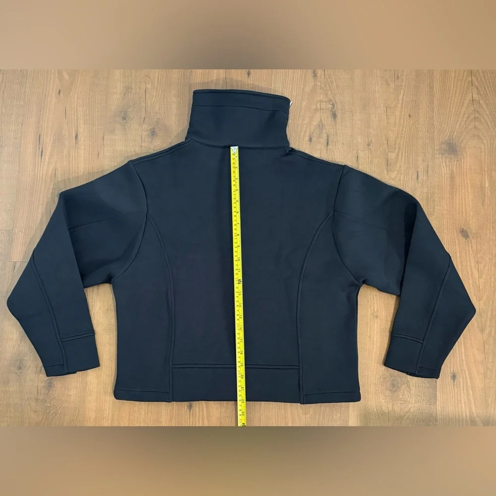 ZARA PIQUÉ ZIP-UP JACKET
Color: DARK NAVY * Size: XS-S - Picture 8 of 8